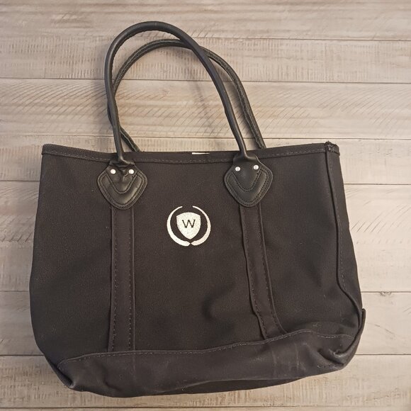 L.L. Bean Handbags - L.L. Bean Canvas Boat and Tote - leather handle rare combination made in USA